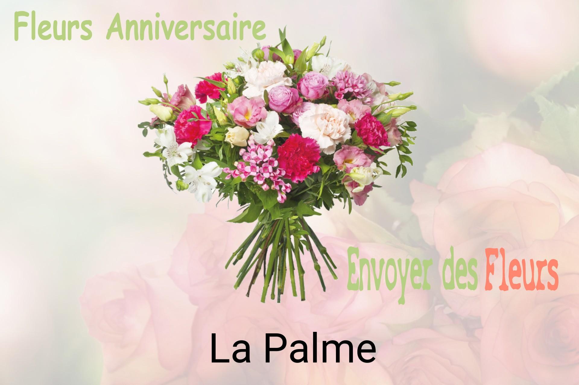 Bouquet de fleurs d’anniversaire livré à La Palme